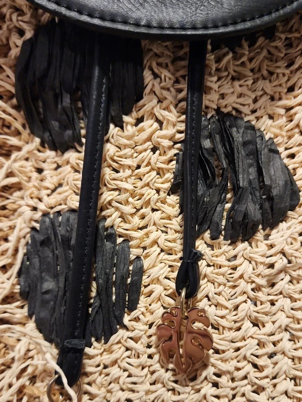 Tommy Bahama Mama Straw Backpack Purse